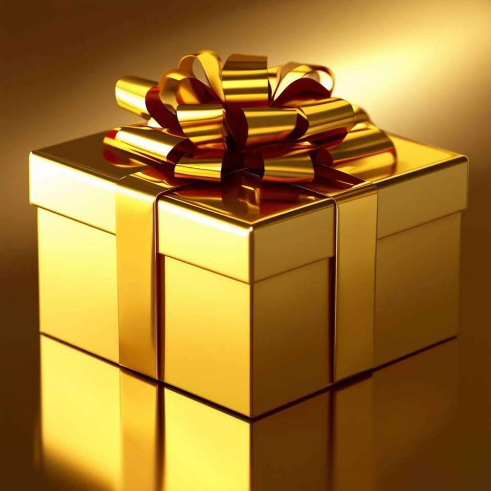 Gold package gift