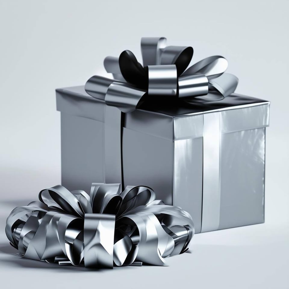 Silver package gift